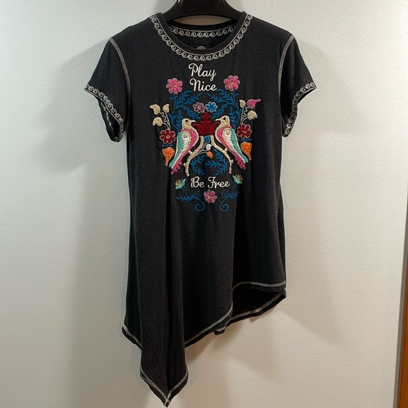 Double D Ranch Tops - Double D Ranch Embroidered Tunic Top